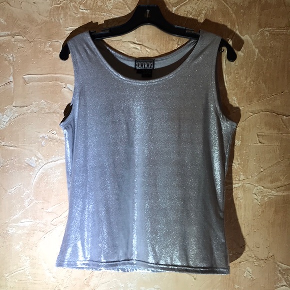 Berek Gray Silver Tank Top Shell Large - Picture 1 of 5
